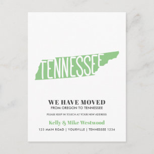 Postal TENNESSEE Hemos movido la nueva dirección Nuevo co