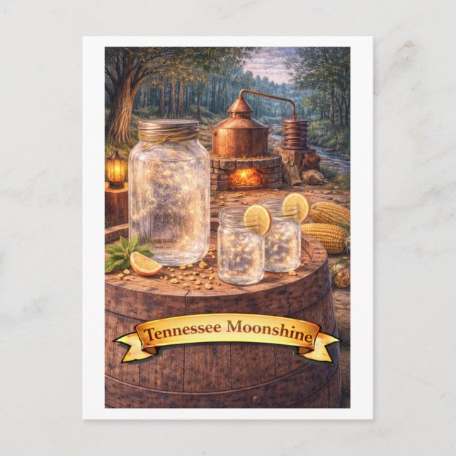 Postal Tennessee Moonshine (Serie de Comida Americana) (Anverso)