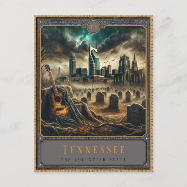Postal Tennessee | Postcarta de arte gótico (Anverso)