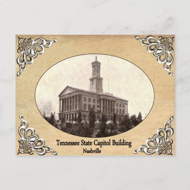 Postal Tennessee State Capitol Building Old Postcard (Anverso)