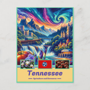 Postal Tennessee Treasures Vibrantes monumentos