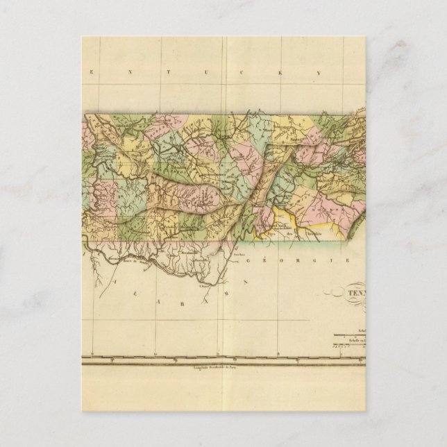 Postal Tennessee US (Anverso)