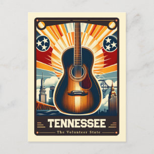 Postal Tennessee   Vintage patriótico
