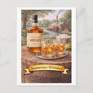 Postal Tennessee Whiskey (Serie de Comida Americana)