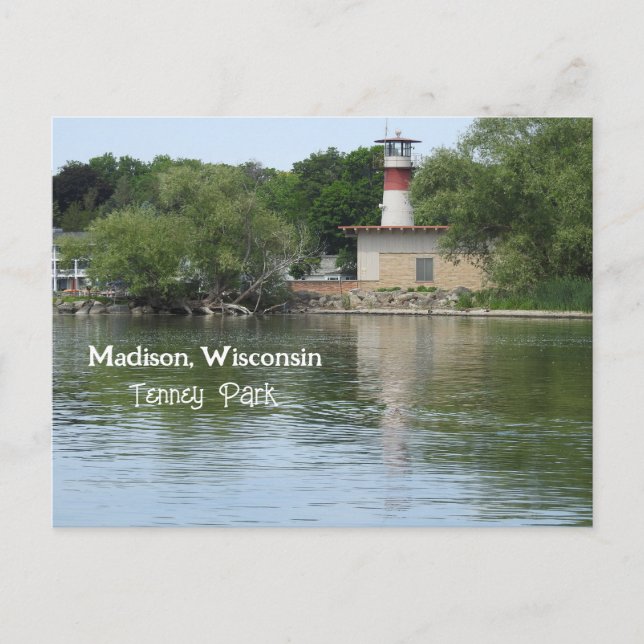 Postal Tenney Park, Faro Madison Wisconsin (Anverso)
