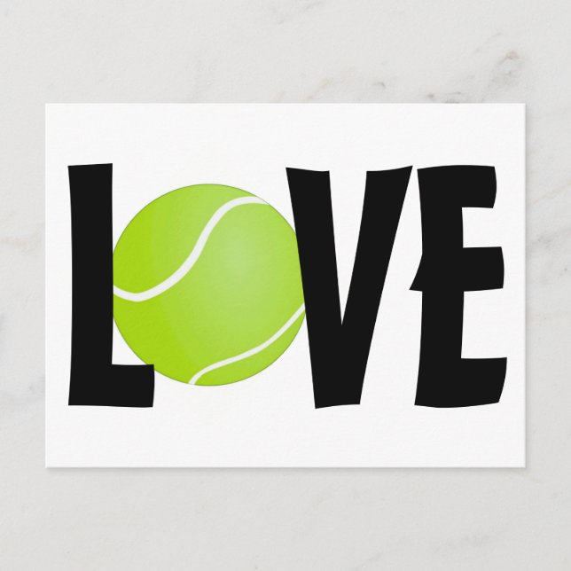 Postal Tennis Ball LOVE (Anverso)