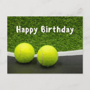 Postal Tennis Happy Birday 