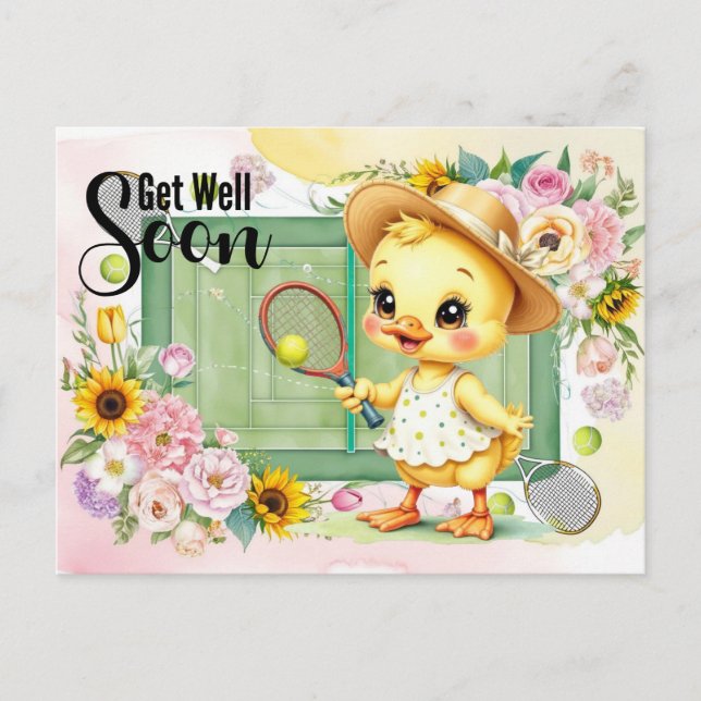 Postal TENNIS Mejor pronto para Duck Lover (Anverso)