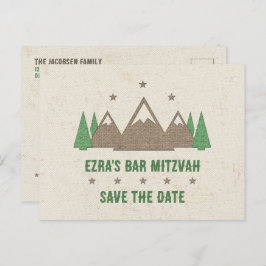Postal Tent Canvas Camping Bar Mitzvah Save the Date