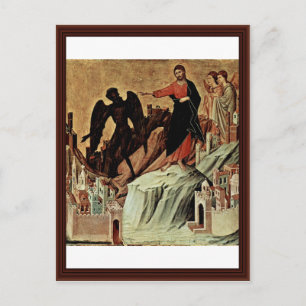 Postal Tentación De Cristo en la montaña