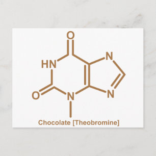 Postal Teobromina de chocolate