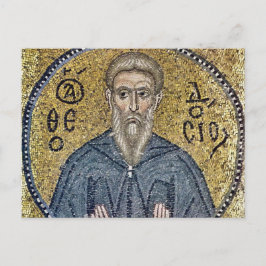 Postal Teodosio el Cenobiarca mosaico bizantino icono