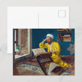 Postal Teólogo islámico con Corán | Osman Hamdi Bey |