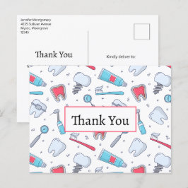 Postal Teorías y herramientas Patrón dental gracias