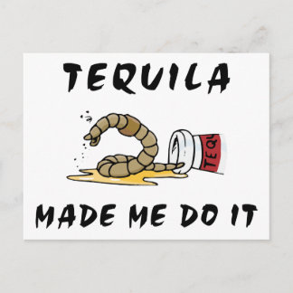 Postal Tequila mexicana divertida