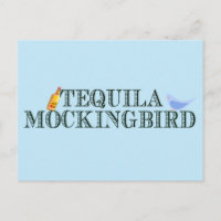 Tequila Mockingbird Funny Book Lover Pun Blue