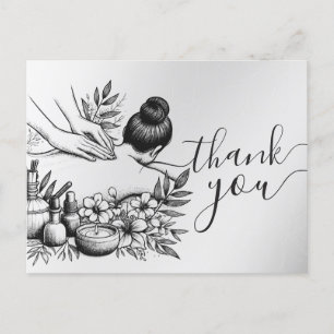 Postal Terapia de Masaje Manos Sanadoras Spa de Energía B