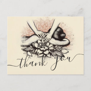 Postal Terapia de Masaje Manos Sanadoras Spa de Energía B