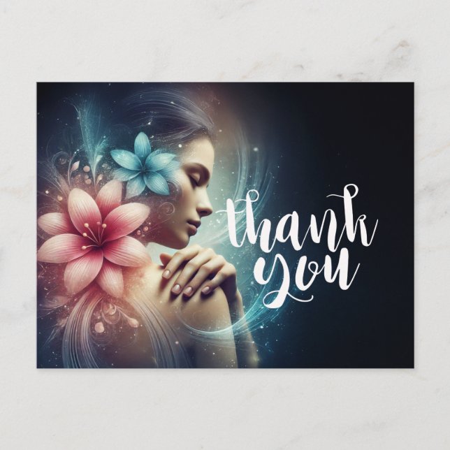 Postal Terapia Masajista Manos Curadoras Energía Spa Well (Anverso)