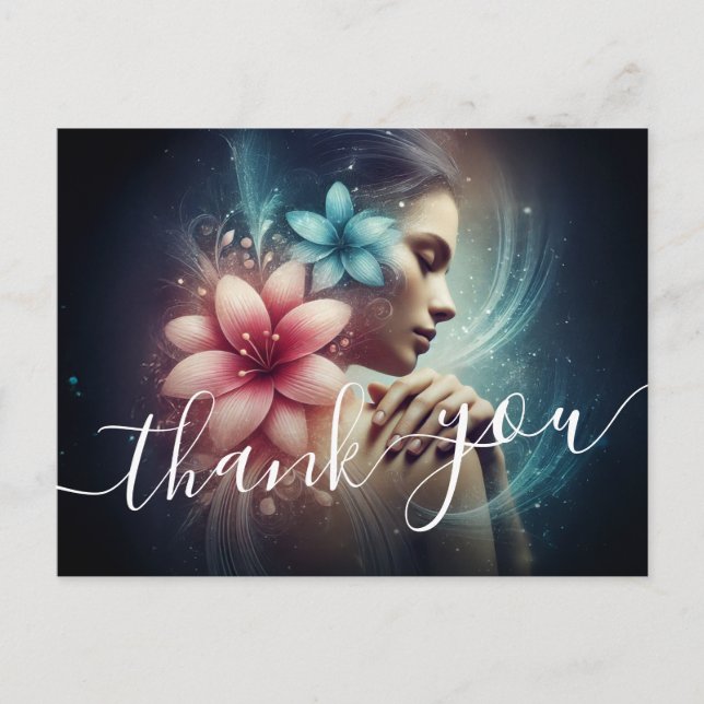 Postal Terapia Masajista Manos Curadoras Energía Spa Well (Anverso)