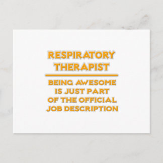 Postal Terapia respiratoria .. Descripción del trabajo of
