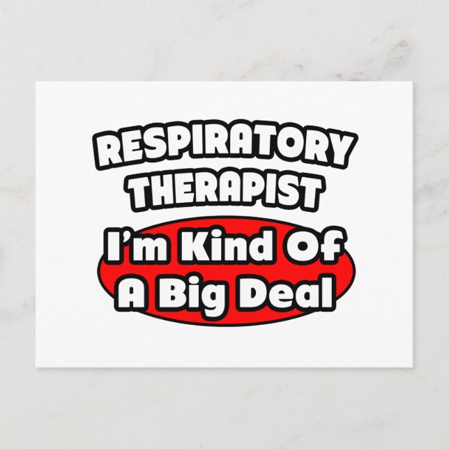 Postal Terapia respiratoria... Gran cosa (Anverso)