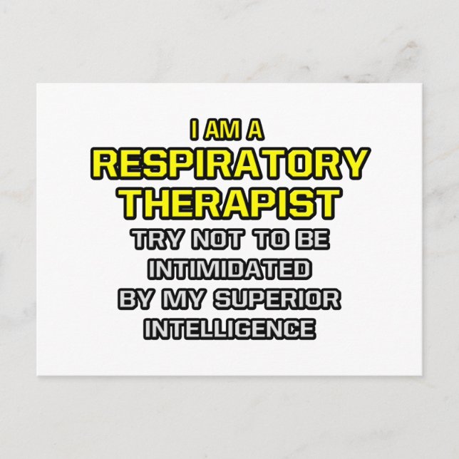 Postal Terapia respiratoria... Inteligencia superior (Anverso)