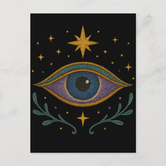Postal Tercer Ojo Místico (Anverso)
