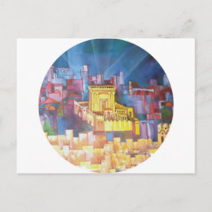 Postal Tercer templo de Jerusalén