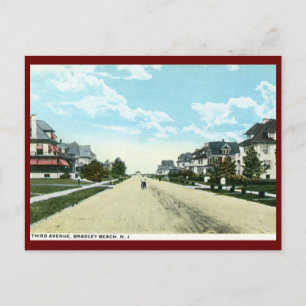 Postal Tercera Avenida, Bradley Beach, NJ Vintage