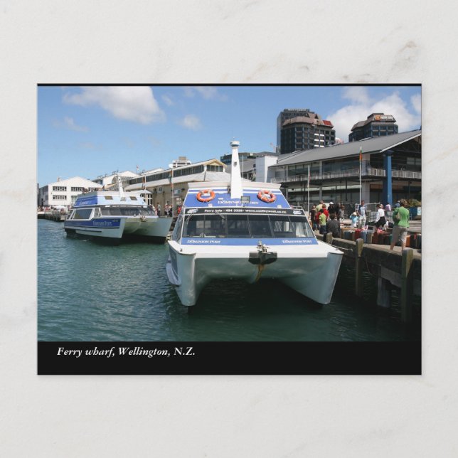 Postal Terminal de ferry, Wellington, N.Z. (Anverso)