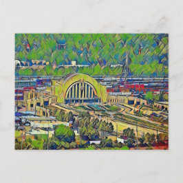 Postal Terminal de la Unión Cincinnati desde la pintura s