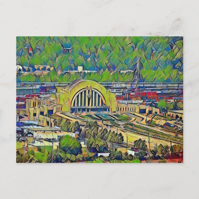 Postal Terminal de la Unión Cincinnati desde la pintura s (Anverso)