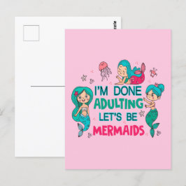 Postal Terminé de adular, seamos sirvientas