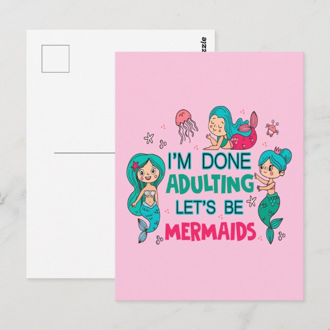 Postal Terminé de adular, seamos sirvientas (Anverso / Reverso)