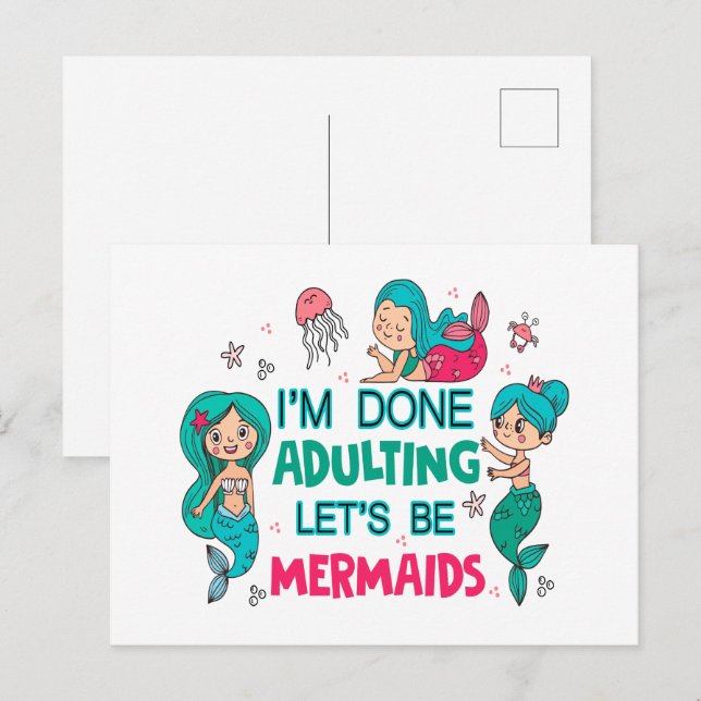 Postal Terminé de adular, seamos sirvientas (Anverso / Reverso)