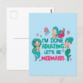 Postal Terminé de adular, seamos sirvientas