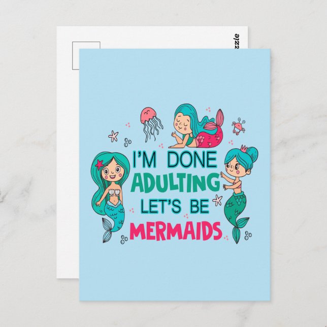 Postal Terminé de adular, seamos sirvientas (Anverso / Reverso)