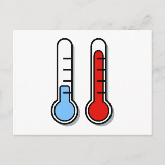 Postal Termómetro kalt caliente frío caliente