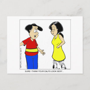 Postal ¿Terneros atractivos? Camisetas y regalos divertid