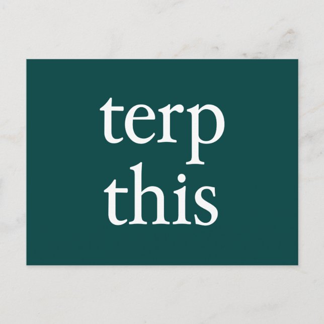 Postal Terp This Dark Postcard (Anverso)