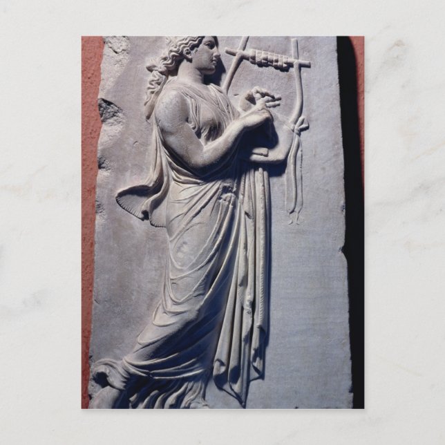 Postal Terpsichore, the muse of dancing and song (Anverso)