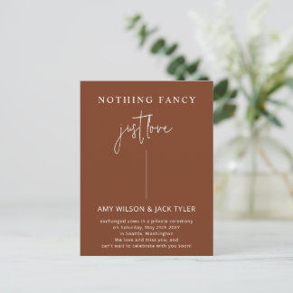 Postal Terracota Nada Fancy Just Love Boda