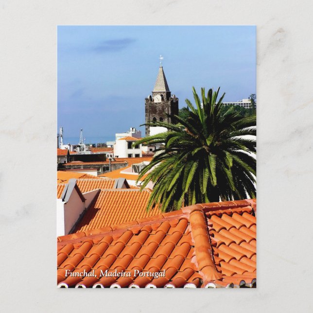Postal Terracotta Rooftops : Funchal, Madeira (Portugal) (Anverso)