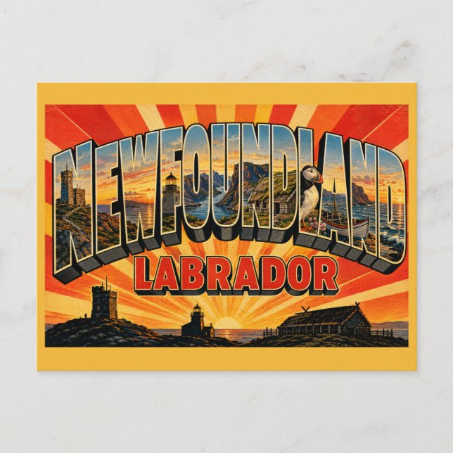 Postal Terranova y Labrador provincia canadiense (Anverso)