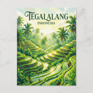 Postal Terraza de arroz de Tegalalang Indonesia