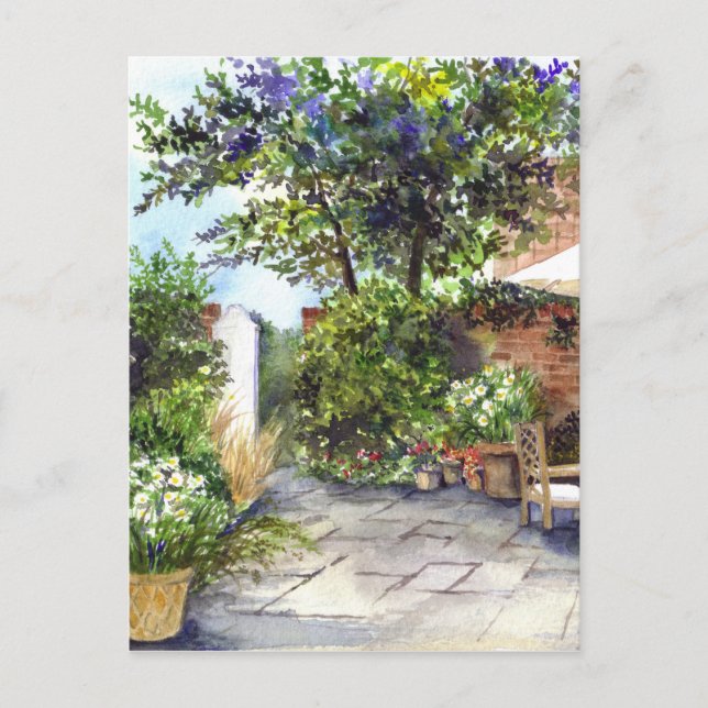 Postal Terraza de la Mansión, York (Anverso)