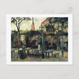 Postal Terraza de un café en Montmartre La Guinguette