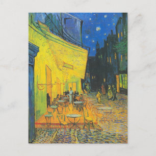 Postal Terraza del Café Van Gogh Escena Callejera Frances