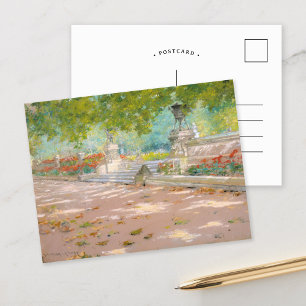 Postal Terraza, Parque Prospect   William Merritt Chase